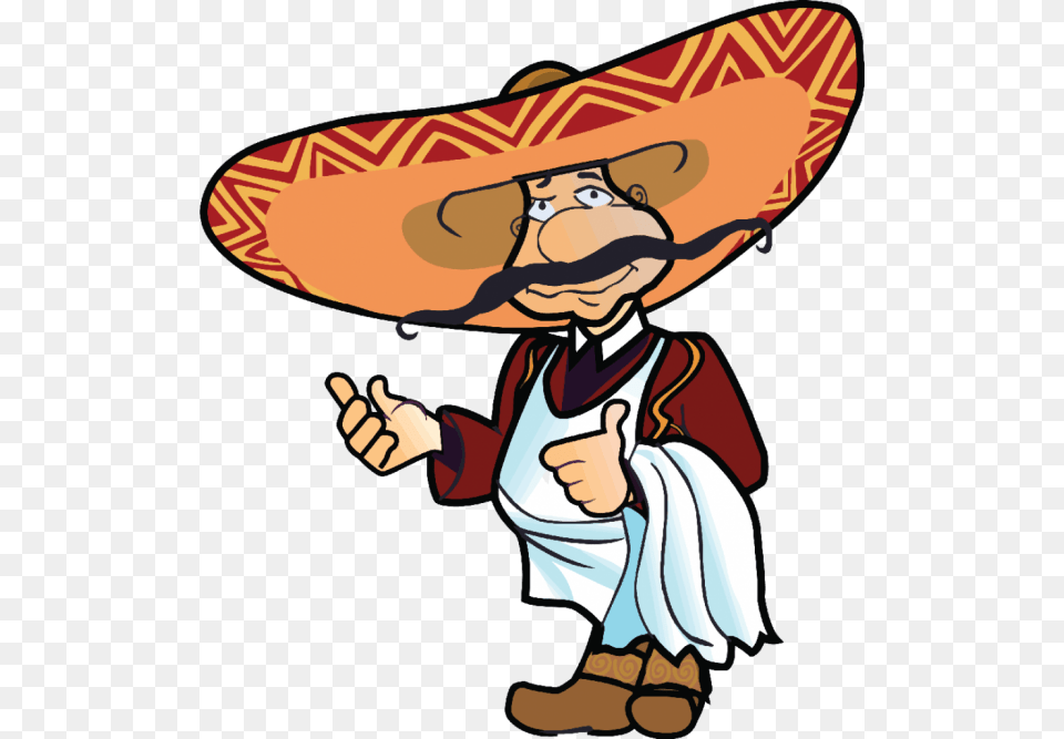 Mexican Man Cartoon, Clothing, Hat, Sombrero, Baby Free Png Download