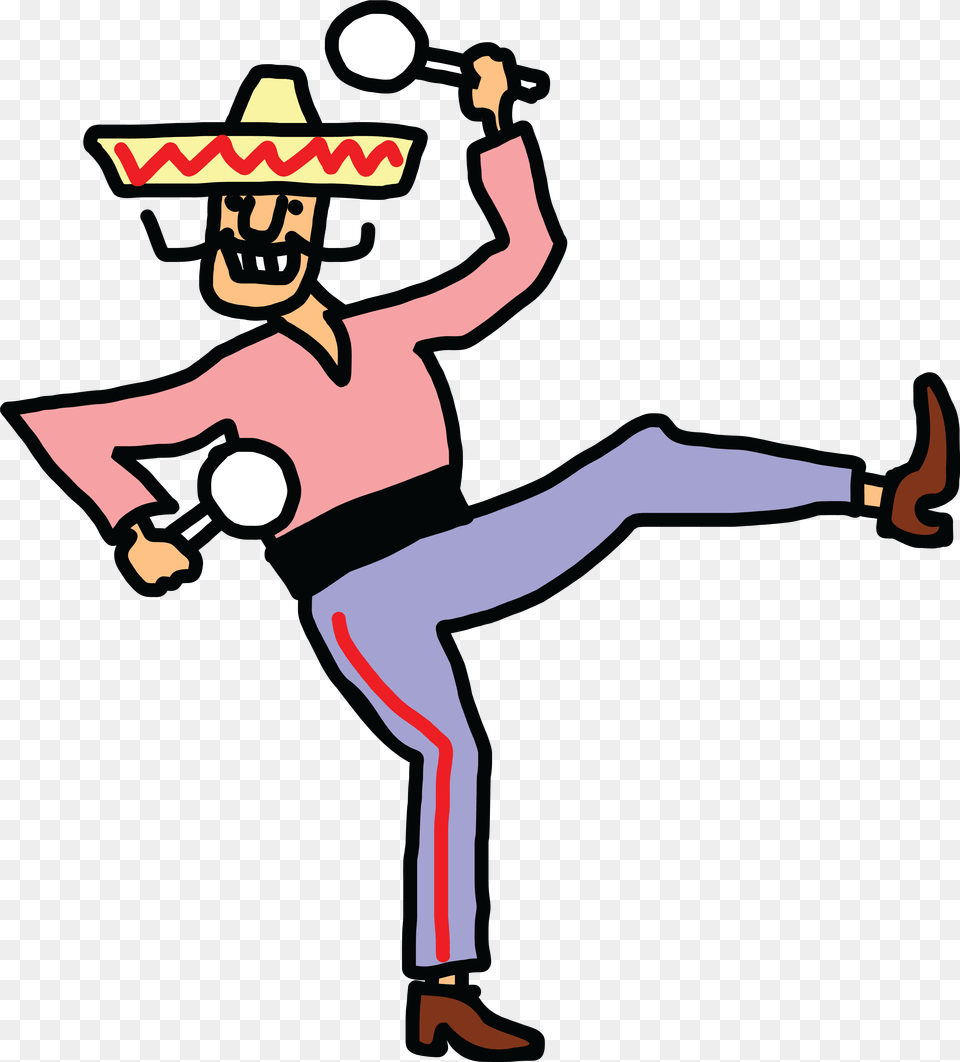 Mexican Man Cartoon Group Freeuse Stock Cartoon Dancing, People, Person, Baseball, Sport Png