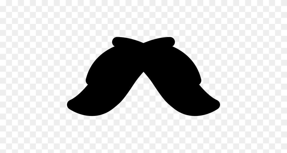 Mexican Moustache Icon, Gray Png