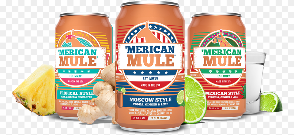 Mexican Mule In A Can, Food, Fruit, Plant, Produce Free Png Download