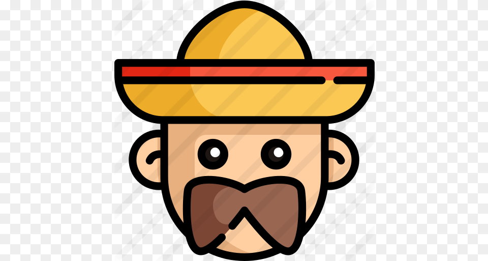 Mexican People Icons Headache Vector, Clothing, Hat, Sun Hat, Face Free Png