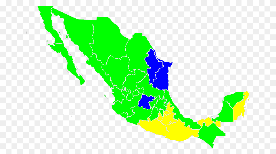 Mexican Presidential Election States Map, Chart, Plot, Land, Nature Png