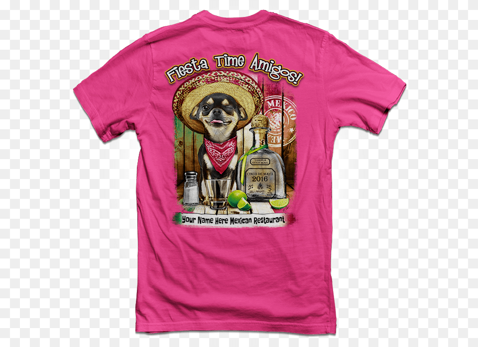 Mexican Restaurant T Shirt, Clothing, T-shirt, Animal, Canine Png