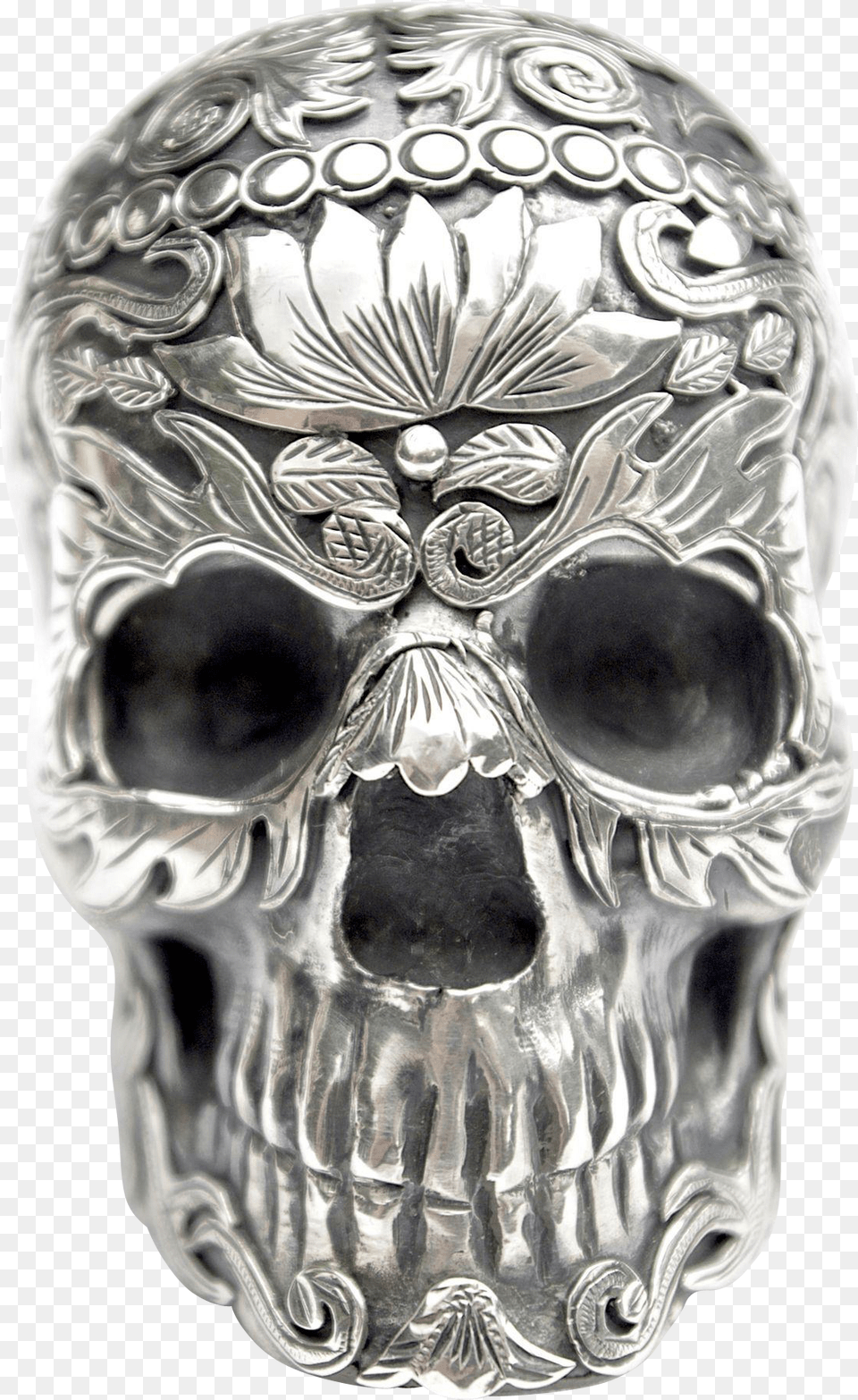 Mexican Silver Skull, Adult, Male, Man, Person Png