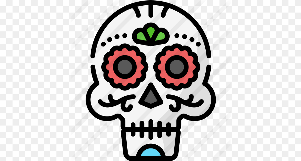 Mexican Skull Dot, Stencil, Baby, Person, Art Free Png Download