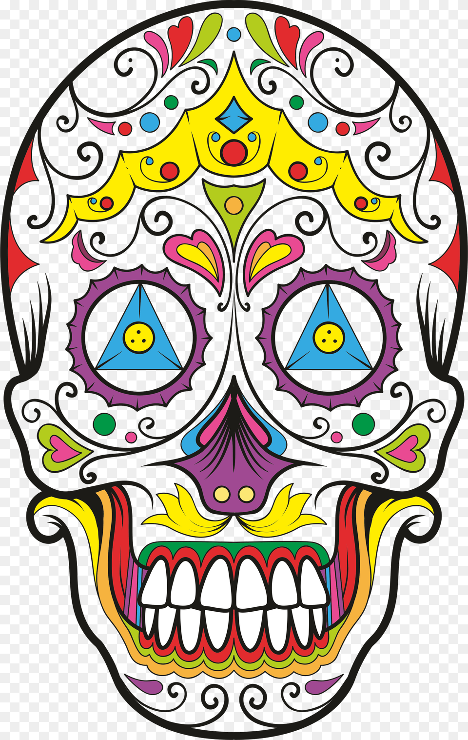 Mexican Skull Vector Pixel Mexican Skull, Art, Graphics, Pattern, Drawing Free Png Download