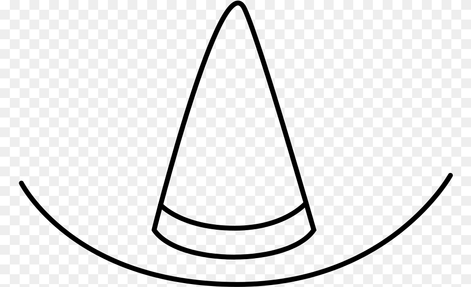 Mexican Sombrero Drawing Line Art, Gray Png