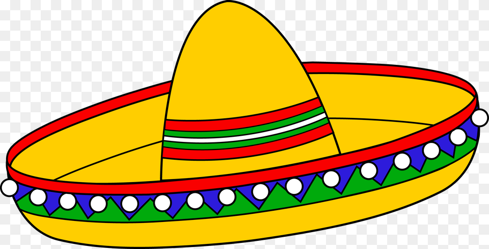 Mexican Sombrero Man Free Clipart Collection, Clothing, Hat, Boat, Transportation Png Image