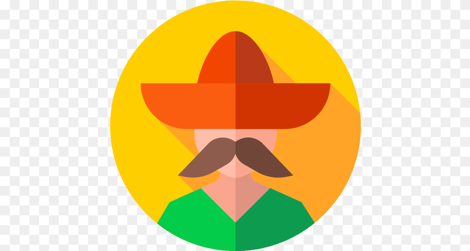 Mexican User Icons Circle, Person, Clothing, Face, Hat Png