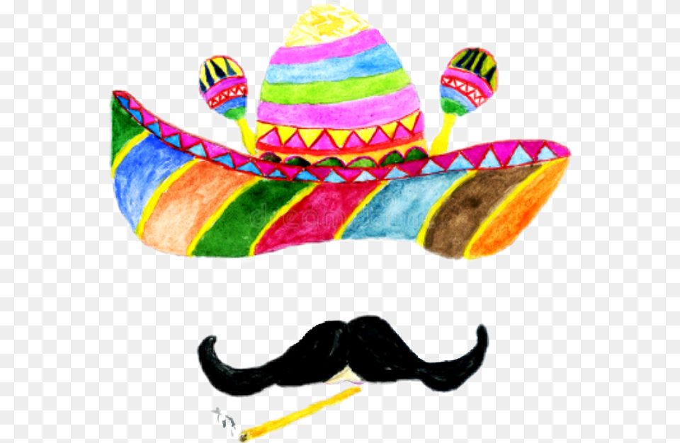 Mexicano Sombrero Watercolor Sombrero Clipart, Clothing, Hat, Smoke Pipe Free Png Download