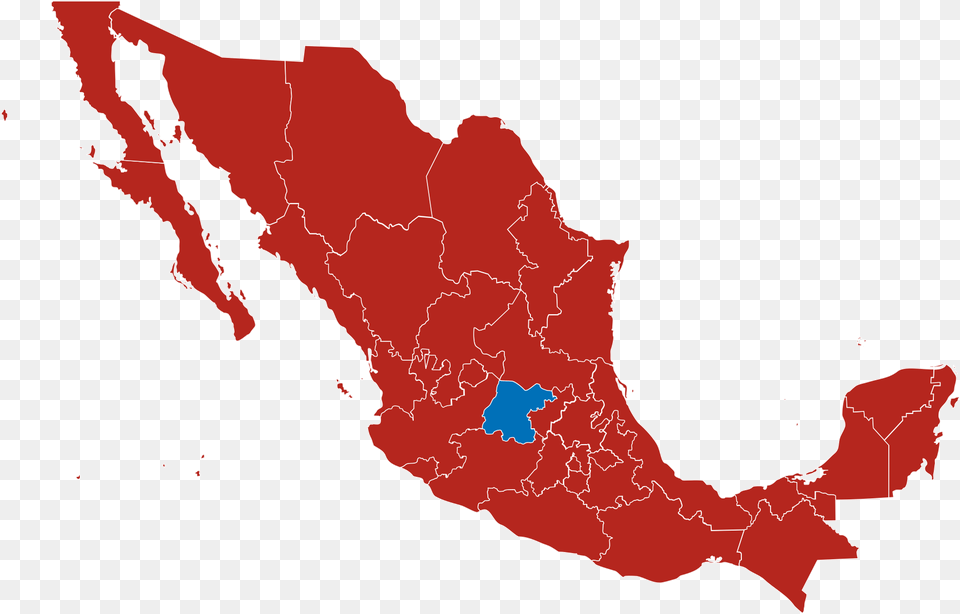 Mexico 2018 Election Result Map Mexico Hdi, Plot, Chart, Nature, Outdoors Free Png