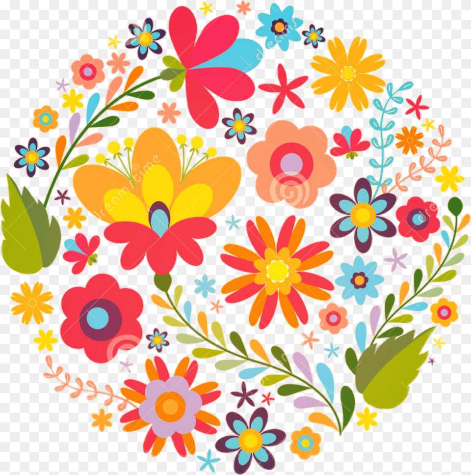 Mexico Beautiful Colorful Mexican Flower Clipart, Art, Floral Design, Graphics, Pattern Png