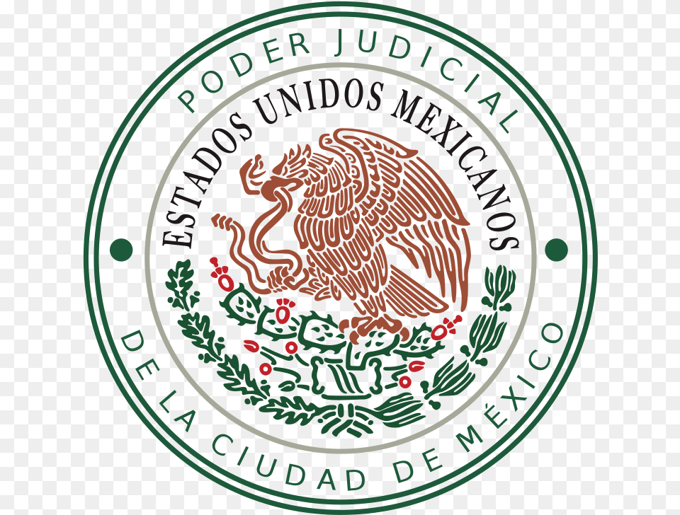 Mexico City Judiciary Emblem Coat Of Arms Of Mexico, Symbol, Logo, Animal, Bird Png
