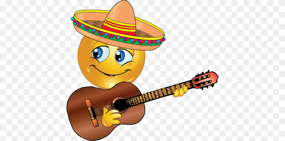 Mexico Clip Art, Clothing, Hat, Guitar, Musical Instrument Png Image