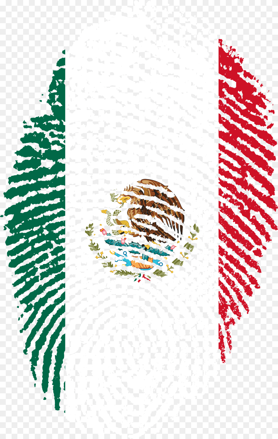 Mexico Flag Fingerprint Bandera De Mexico Huella, Nature, Outdoors, Ripple, Water Png Image