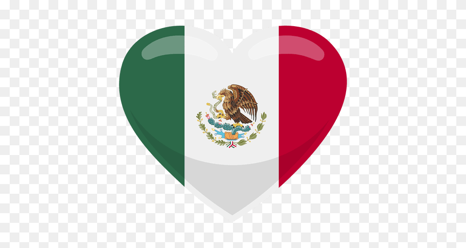 Mexico Heart Flag, Animal, Bird Free Png Download