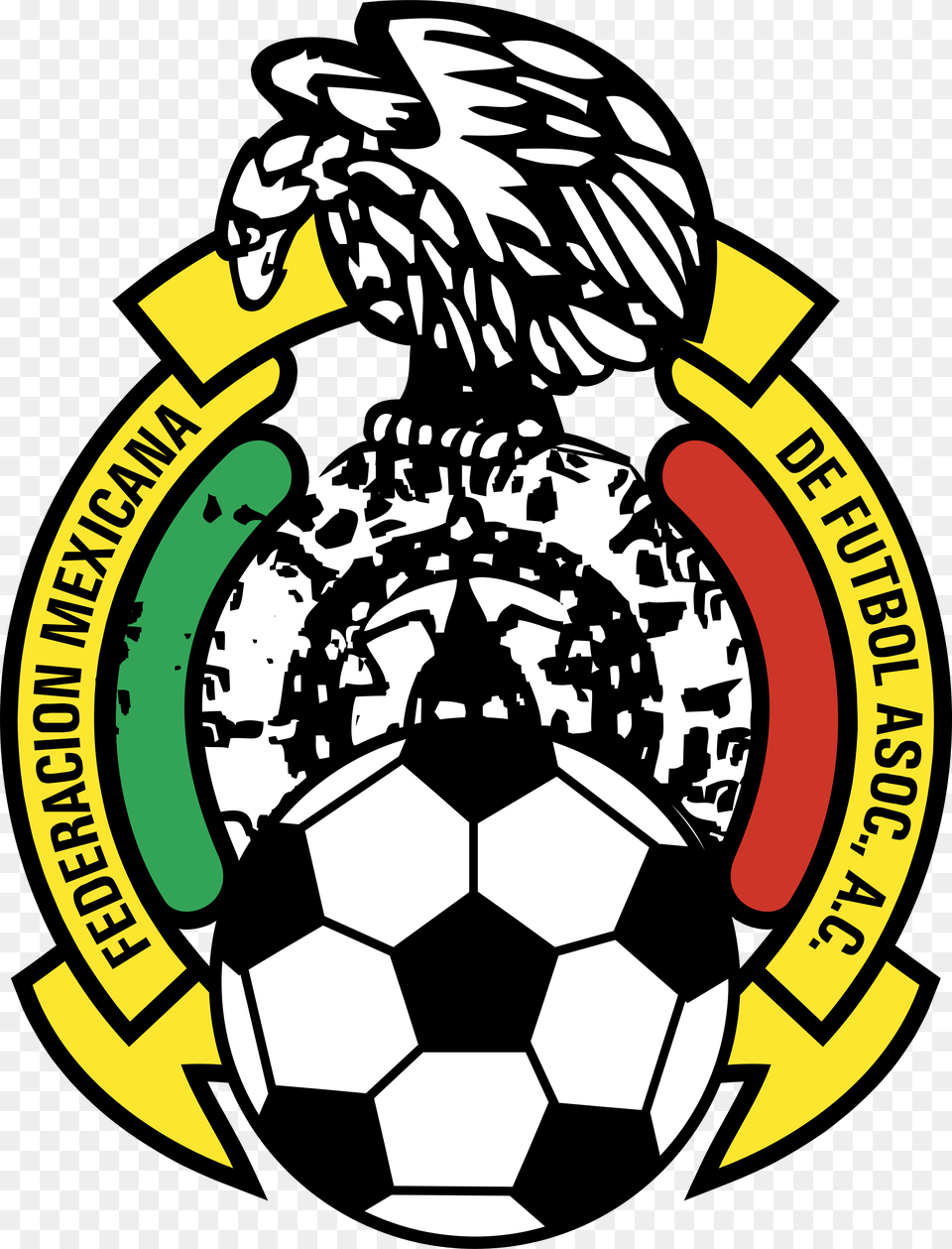 Mexico Logo Transparent Mexican Football Federation Logo, Ball, Sport, Soccer, Soccer Ball Free Png Download