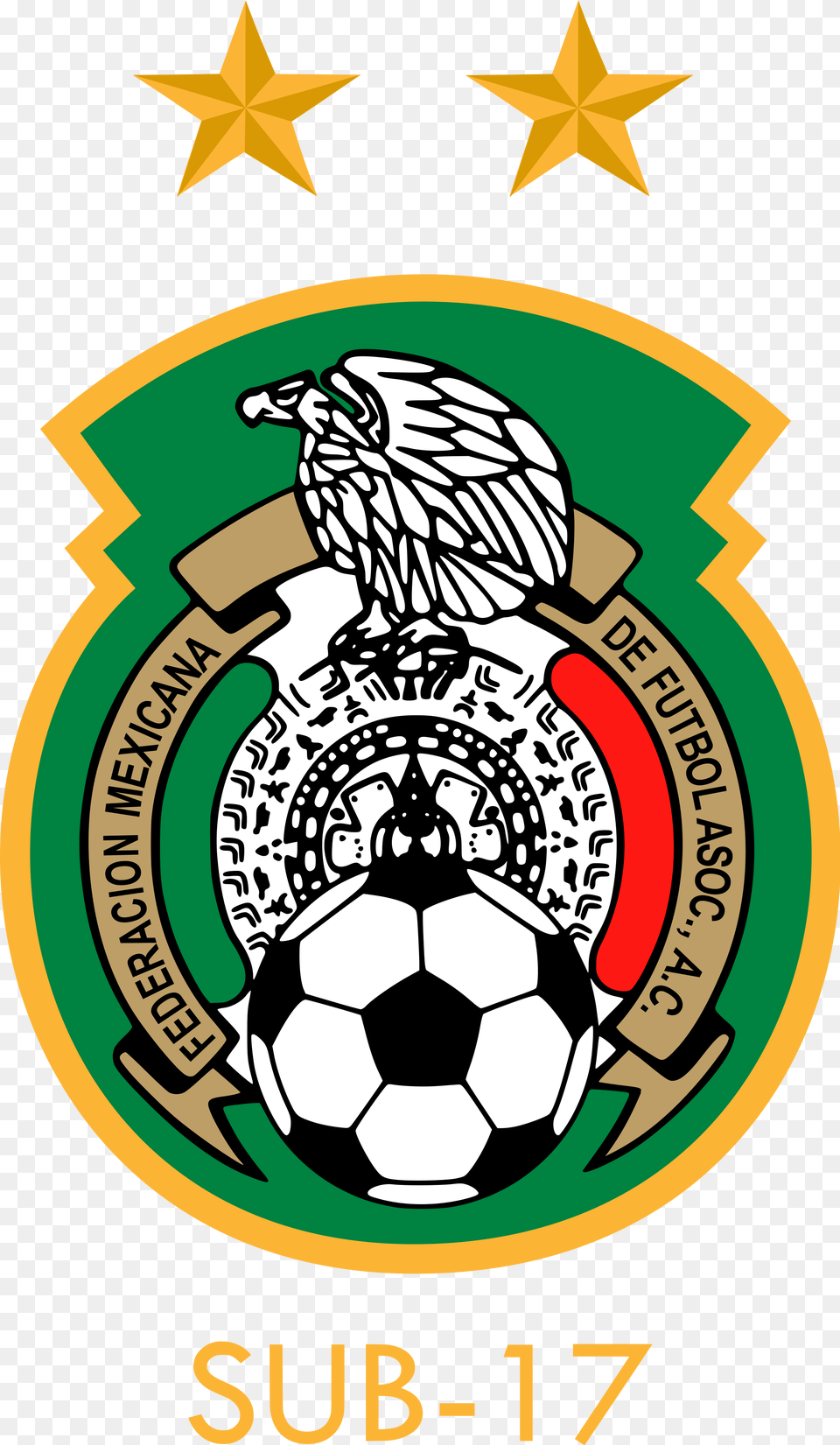 Mexico National Under 17 Football Team Mexico National Soccer Team Logo, Badge, Symbol, Emblem, Ammunition Free Png Download