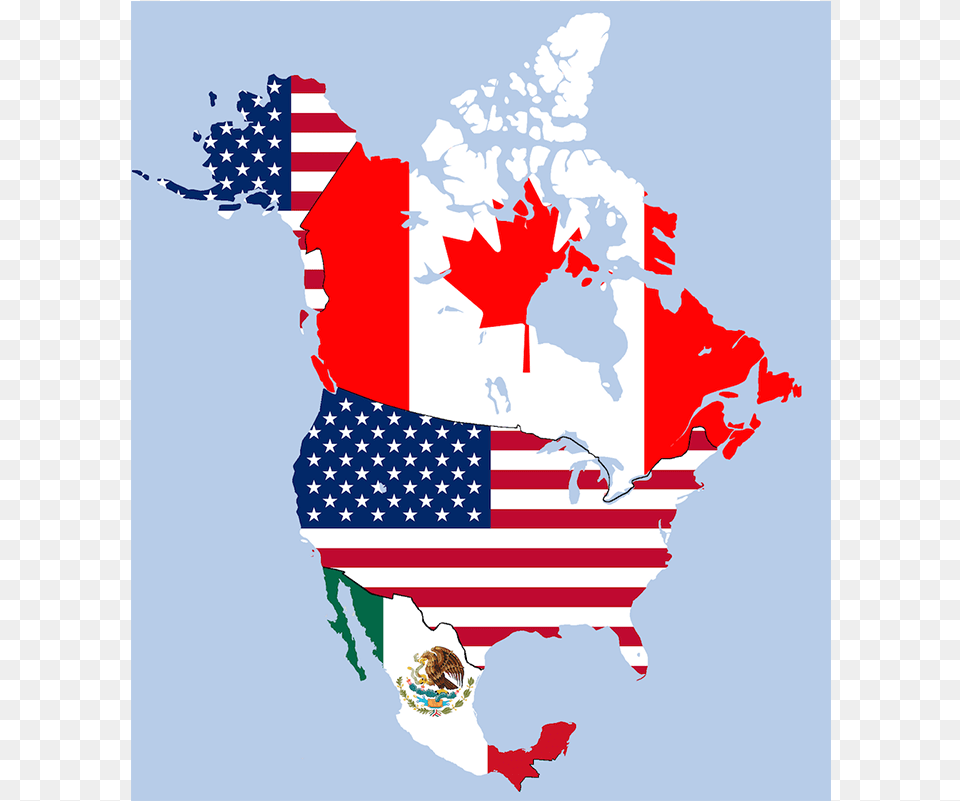 Mexico United States And Canada, American Flag, Flag, Baby, Person Png