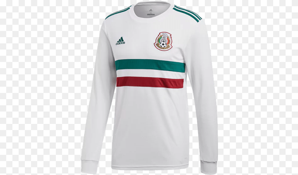 Mexico White Jersey Long Sleeve, Clothing, Long Sleeve, Shirt, T-shirt Png