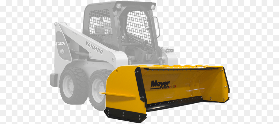 Meyer 839 1239 Snow Pusher Skid Steer Loader, Machine, Bulldozer, Snowplow, Tractor Free Transparent Png