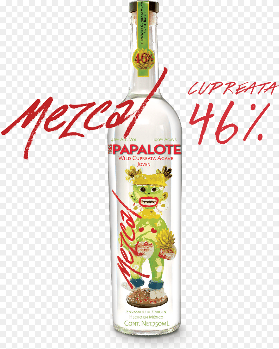 Mezcal 46 Tres Papalote Mezcal Review, Alcohol, Beverage, Liquor Png Image