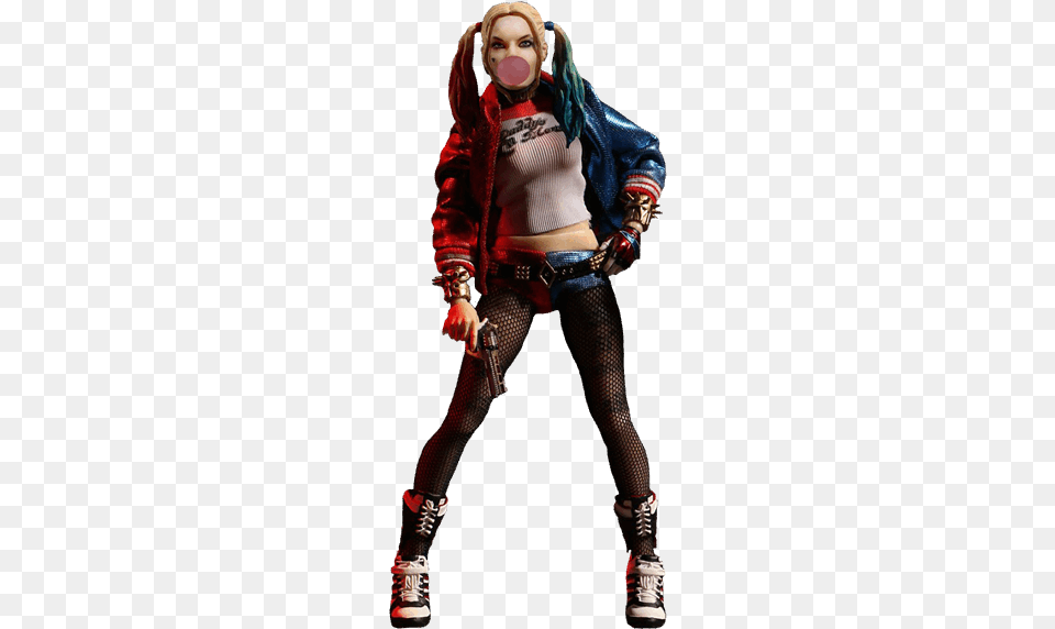 Mezco Suicide Squad Harley Quinn, Adult, Shoe, Person, Woman Free Png