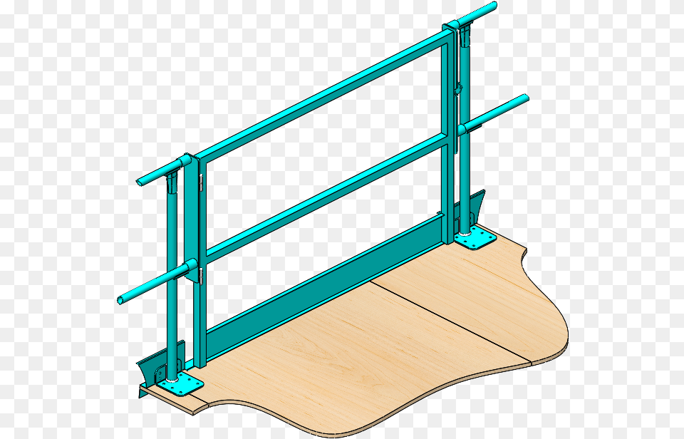 Mezzanine Handrail Plywood, Wood, Machine, Ramp Free Png Download