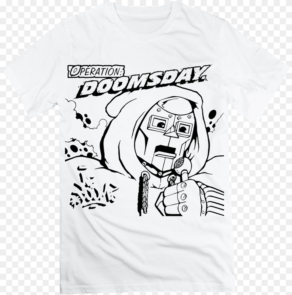 Mf Doom Operation Doomsday T Shirt Operation Doomsday T Shirt, Clothing, T-shirt, Face, Head Free Transparent Png