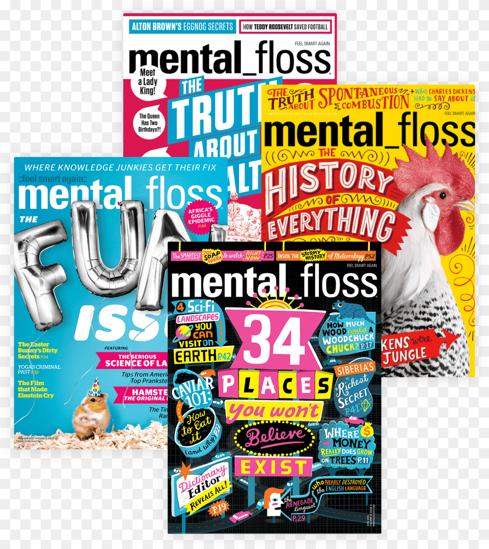Mf Magazines Mental Floss, Animal, Bird, Chicken, Fowl Free Png Download