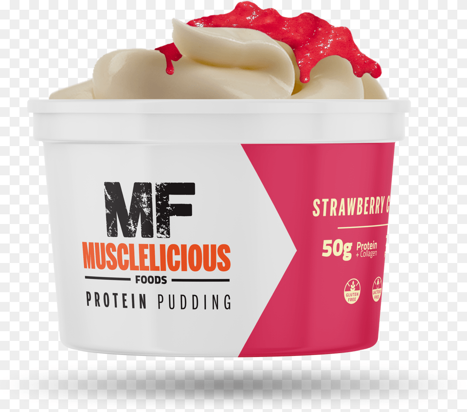 Mf Strawberry Cheesecake Musclelicious Foods, Dessert, Food, Yogurt, Cream Free Transparent Png