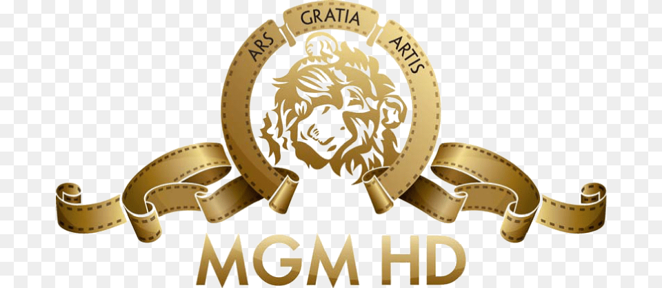 Mgm Hd Uk Metro Goldwyn Mayer Logo, Gold, Badge, Symbol, Appliance Free Transparent Png
