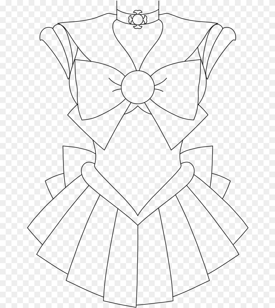 Mgu Base Sailor Sailor Moon Outfit Drawing, Gray Png Image