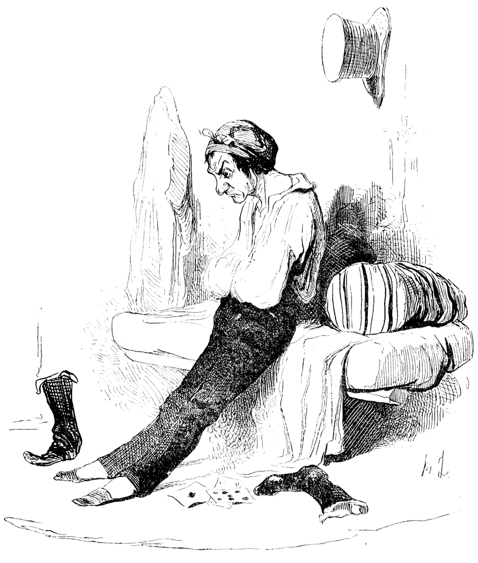 Mh 16 Daumier D135 Sentiments Et Passions Ce Monsieur Au Sortir De Lestaminet, Art, Adult, Wedding, Person Png Image