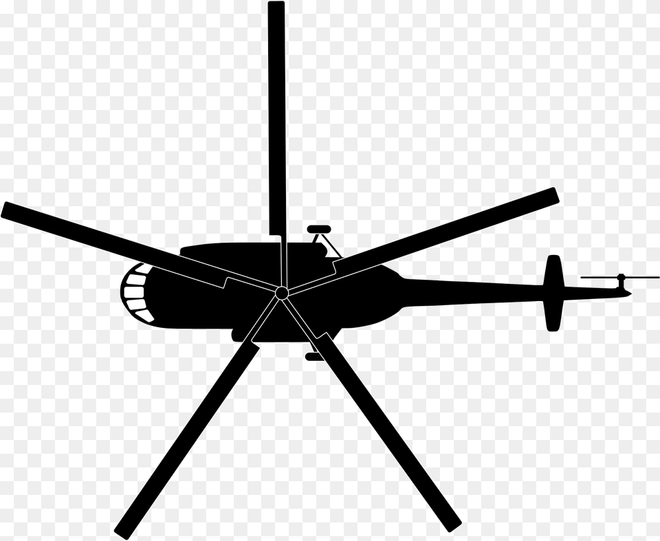 Mi 17 Helicopter Top View Clipart, Aircraft, Transportation, Vehicle Free Png Download