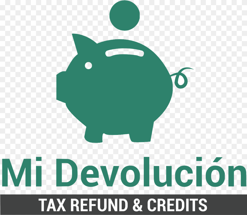 Mi Devolucion Tax Refund Amp Credits Logo, Piggy Bank, Animal, Mammal, Pig Free Png Download
