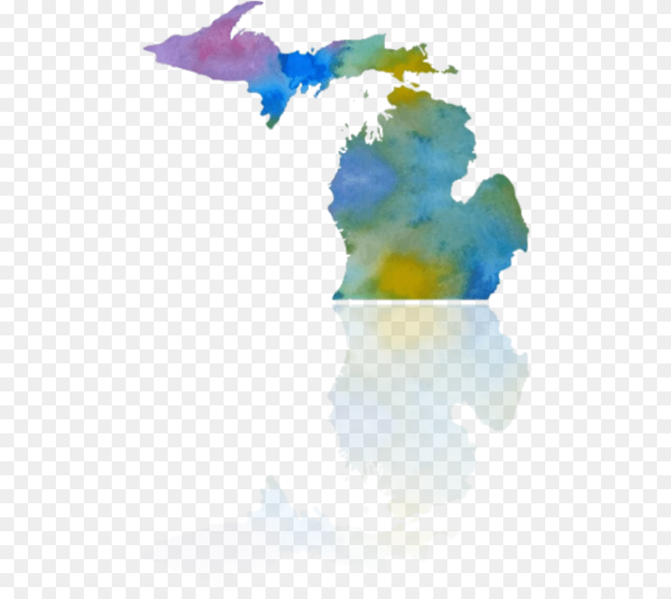 Mi Mitten4 State Of Michigan No Background, Chart, Plot, Map, Atlas Free Png