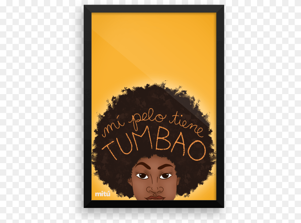 Mi Pelo Tiene Tumbao Wall Artclass Lazyload Lazyload Afro Latina Girl Art, Advertisement, Book, Poster, Publication Png Image