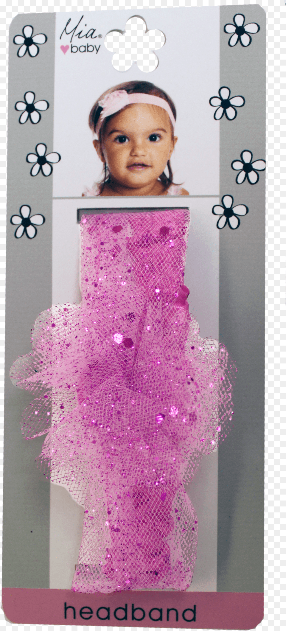 Mia Baby Sparkly Tulle Headband Girl Png