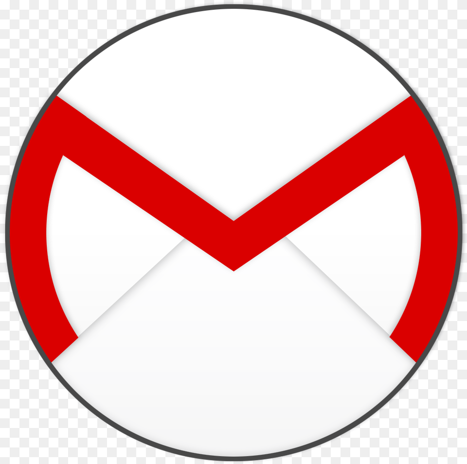 Mia For Gmail Is The Perfect Replacement Gmail Round Gmail Logo Circle, Envelope, Mail, Disk, Symbol Free Png Download