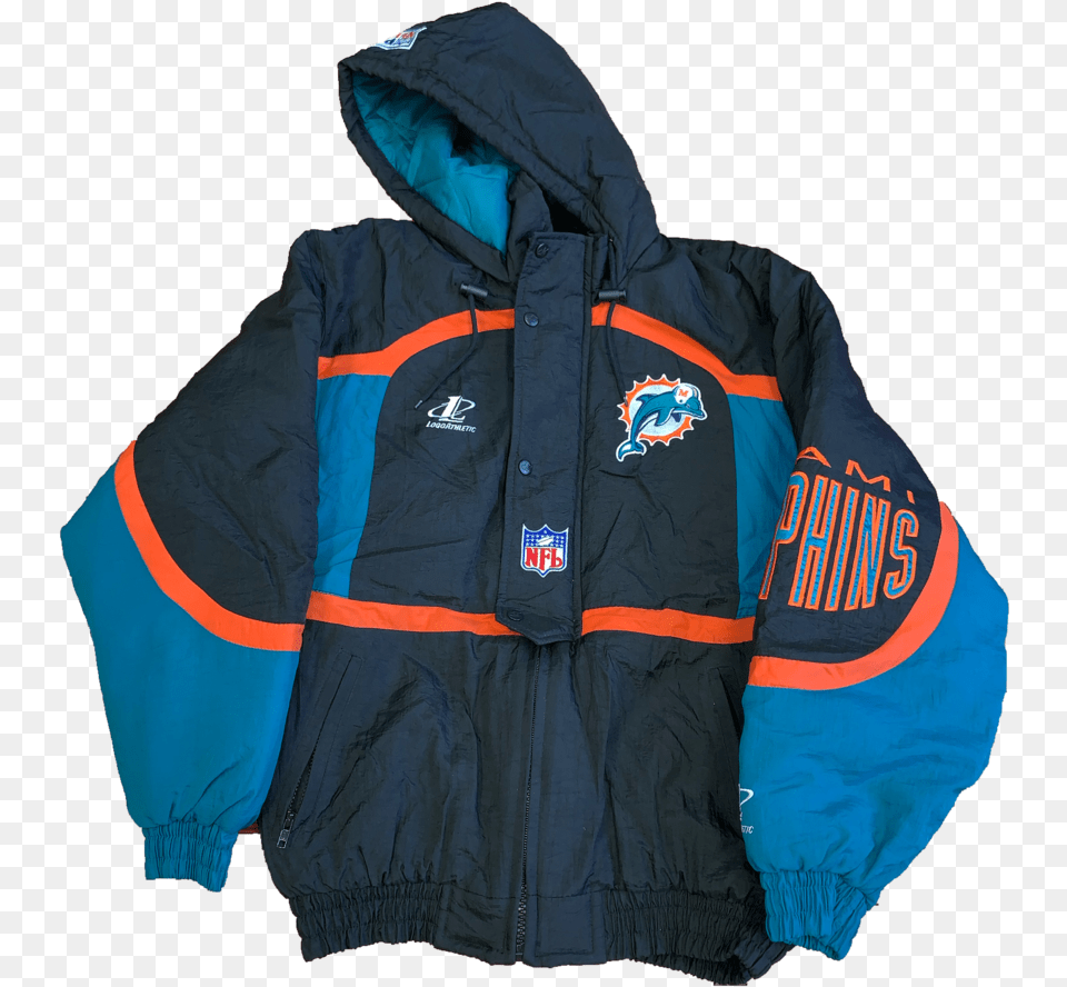 Miami Dolphins, Clothing, Coat, Jacket, Hood Free Transparent Png