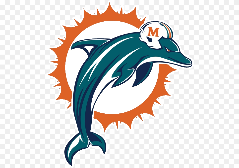 Miami Dolphins Communicating With Nfl Headquarters Miami Dolphins Logo Vector, Animal, Dolphin, Mammal, Sea Life Free Transparent Png