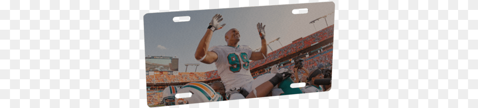 Miami Dolphins Custom Metal Photo Slam Dunk, Glove, Clothing, Person, People Png