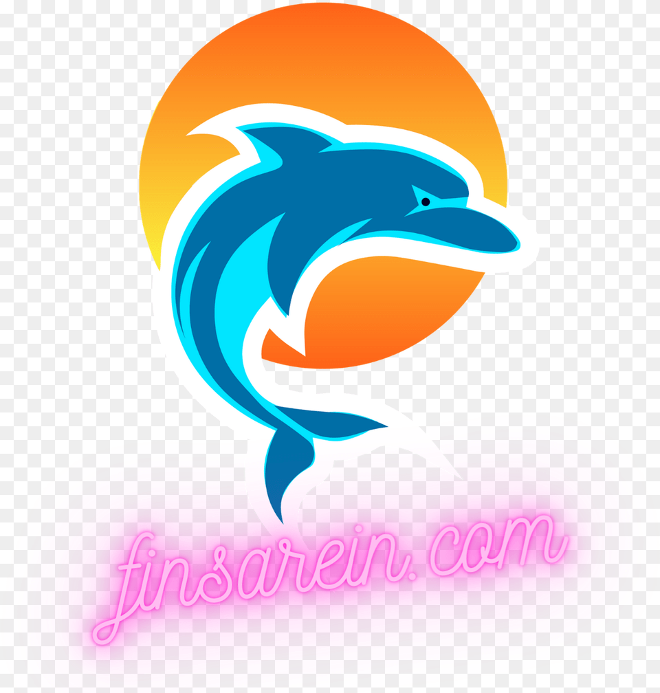 Miami Dolphins Fansite Fins Are In Illustration, Animal, Dolphin, Mammal, Sea Life Png Image