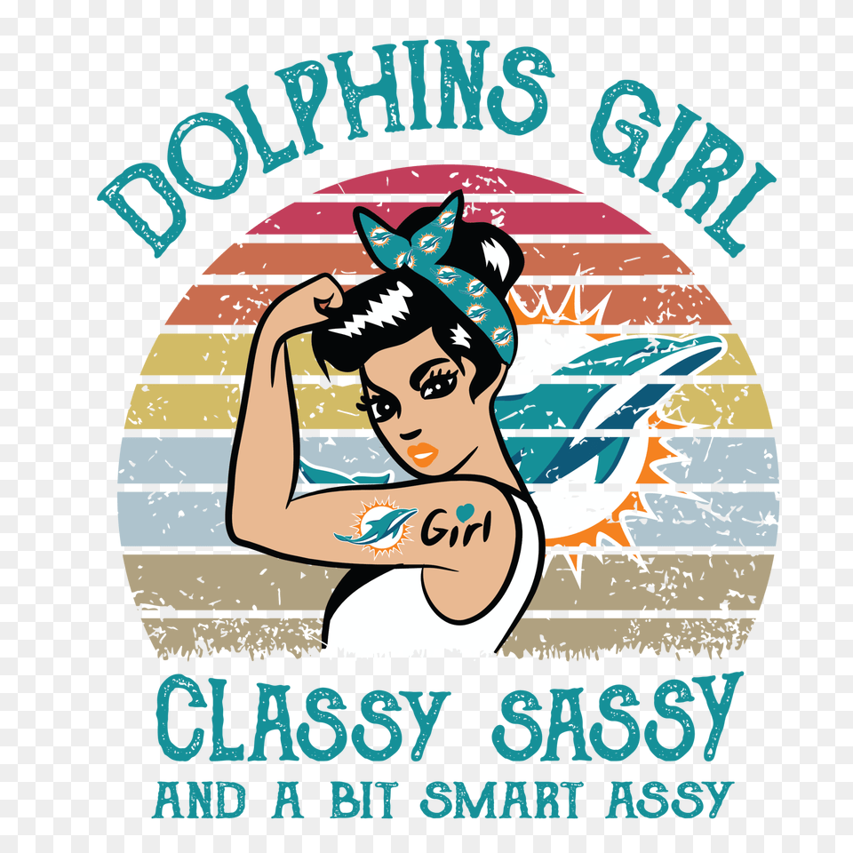 Miami Dolphins Nfl Svg Football Nfl Football Logos For Girls, Advertisement, Poster, Baby, Person Free Png