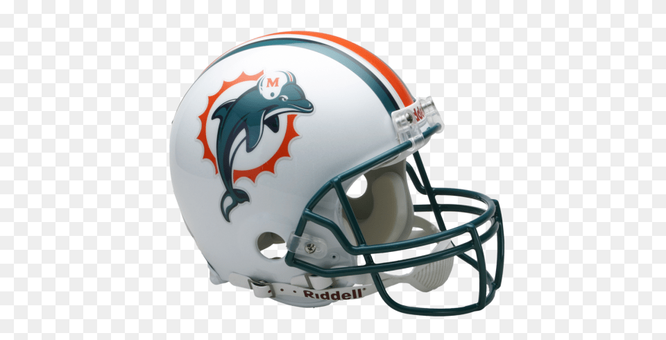 Miami Dolphins Riddell Throwback To Full Size Authentic, American Football, Football, Football Helmet, Helmet Free Transparent Png