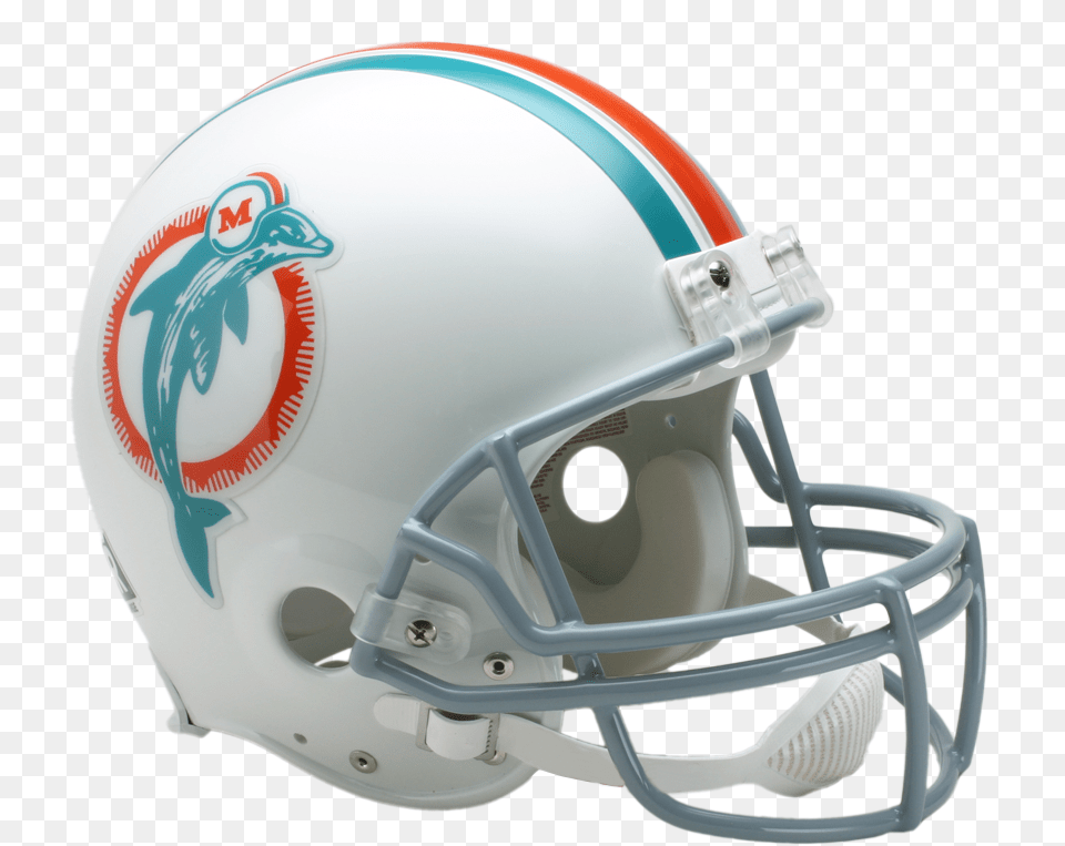 Miami Dolphins Vsr4 Authentic Throwback Helmet 1980 Football Helmet, American Football, Football Helmet, Sport, Person Free Transparent Png