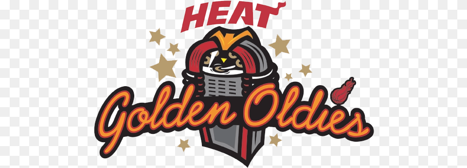 Miami Heat Golden Oldies Logo Image Cartoon, Dynamite, Weapon Free Png Download