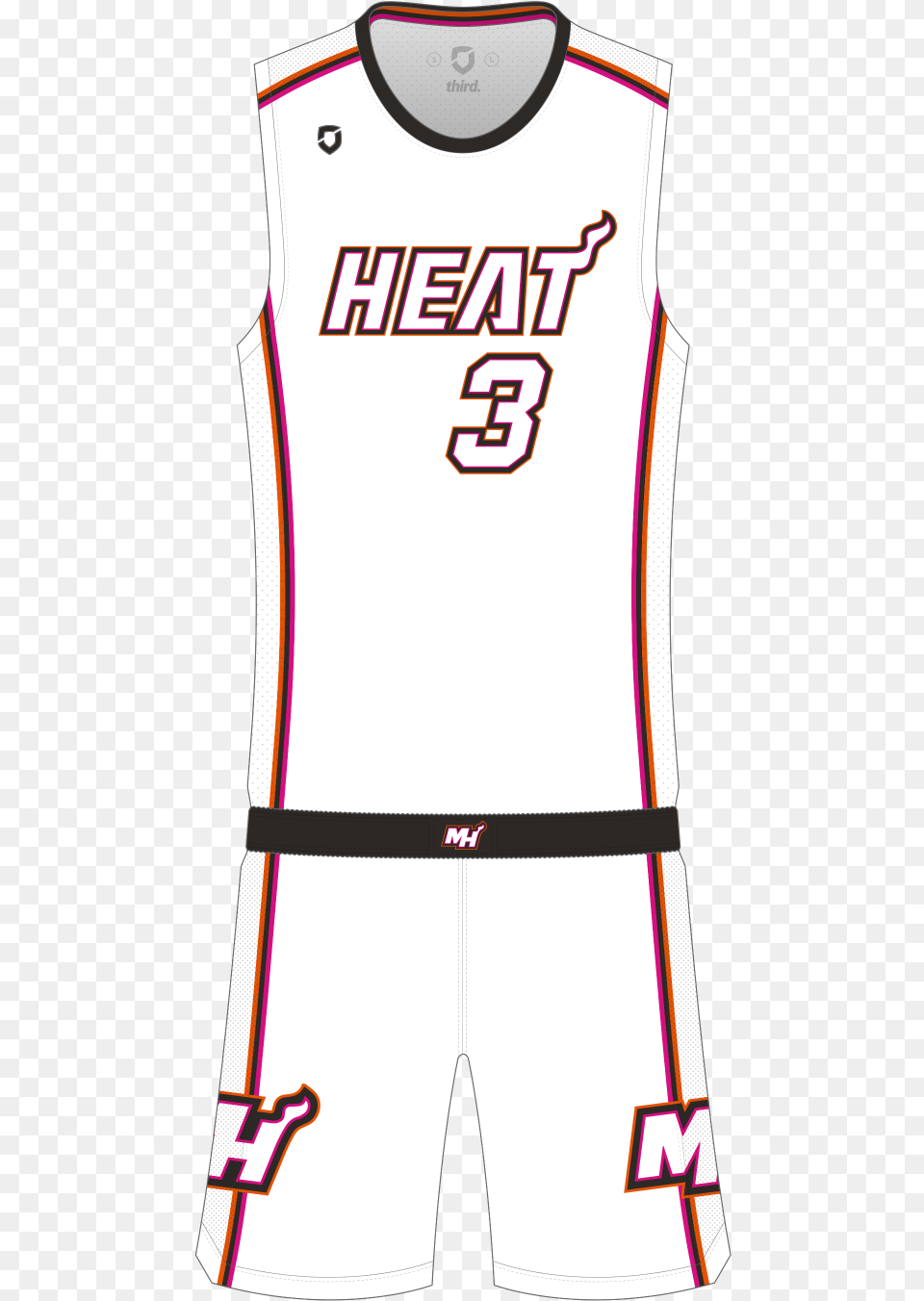 Miami Heat Home, Clothing, Shirt, Jersey Free Png