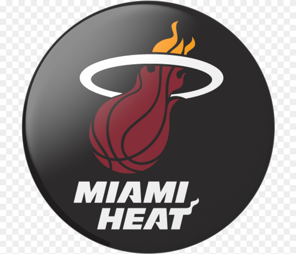 Miami Heat Logo Popsockets Popgrip Miami Heat, Light, Disk Free Png Download
